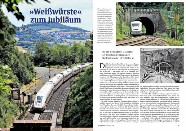 Eisenbahn Geschichte 113 Elm-Gemünden