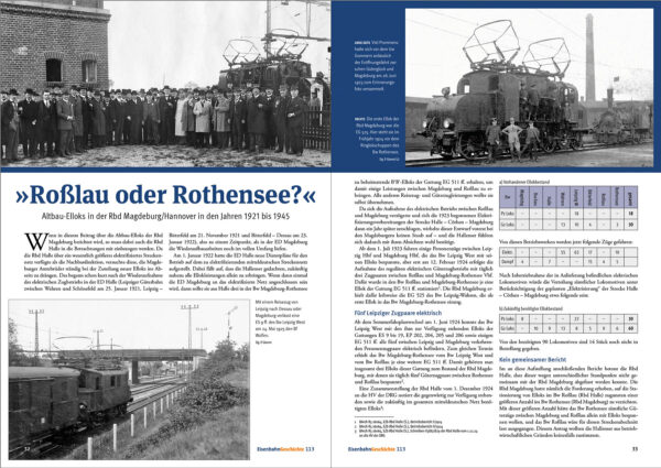 Eisenbahn Geschichte 113 Roßlau Rothensee