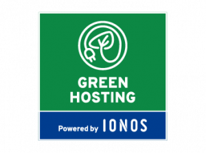 Grafik Green Hosting Powered by Ionos